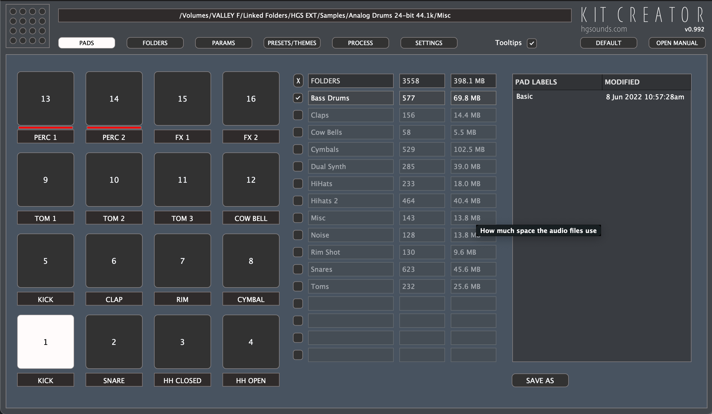 Homegrown Sounds Kit Creator screenshot 1